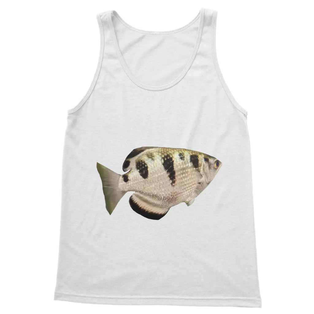 White Black Fish Classic Adult Vest Top