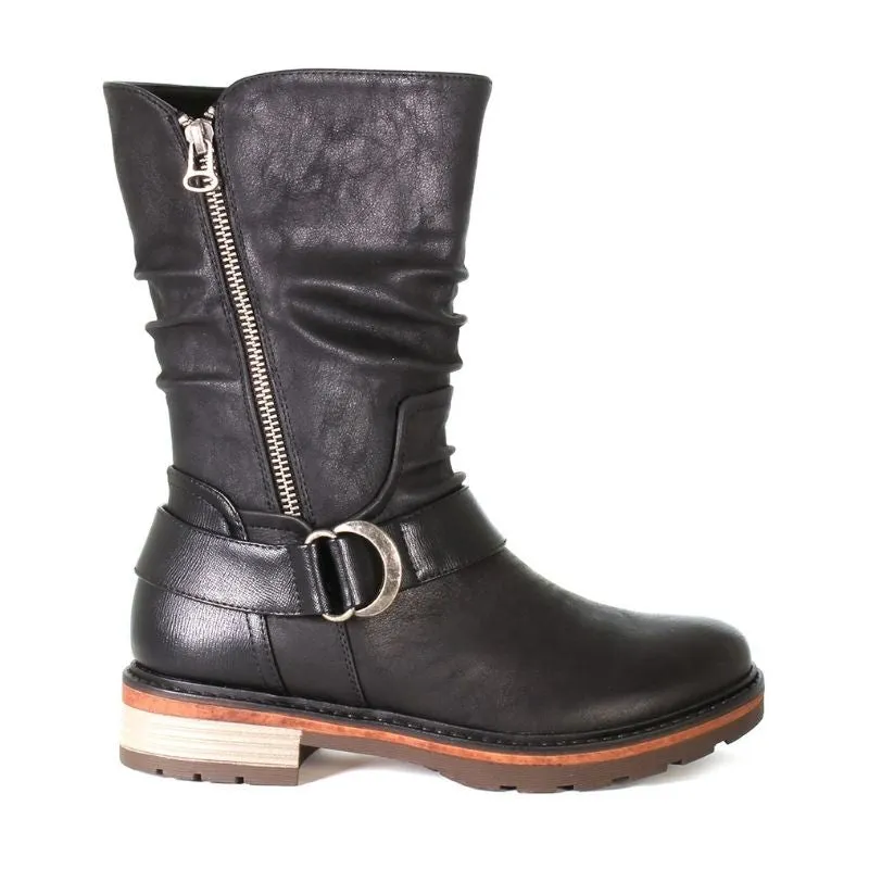 Women's Sudbury Easy On Side Zip Boot Black