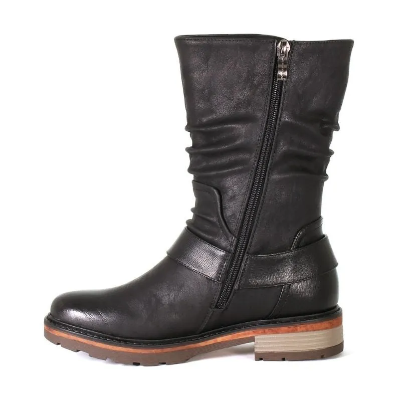 Women's Sudbury Easy On Side Zip Boot Black