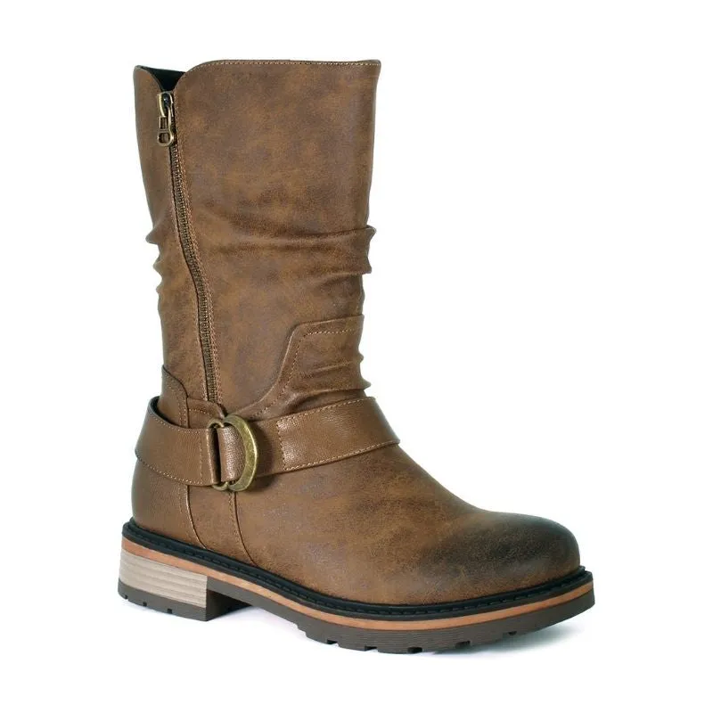 Women's Sudbury Easy On Side Zip Boot Tan