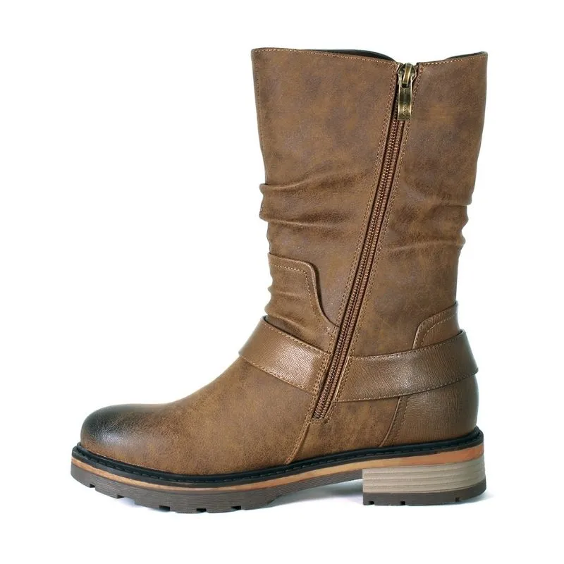 Women's Sudbury Easy On Side Zip Boot Tan