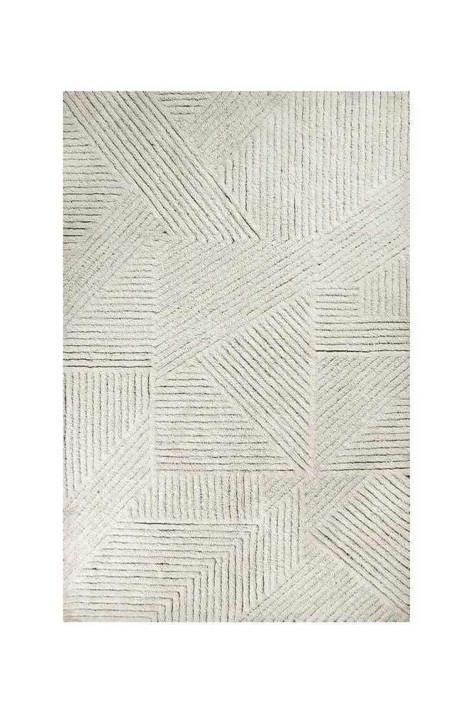 WOOL AREA RUG ALMOND VALLEY