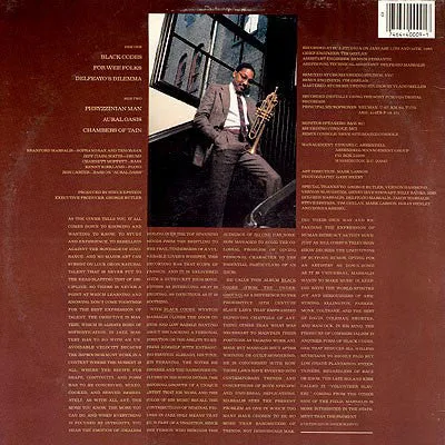 Wynton Marsalis - Black Codes (From The Underground) (LP, Album, Car) (VG )