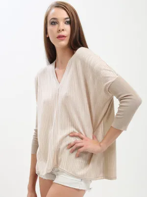 Yarn Dye V Neck Pullover